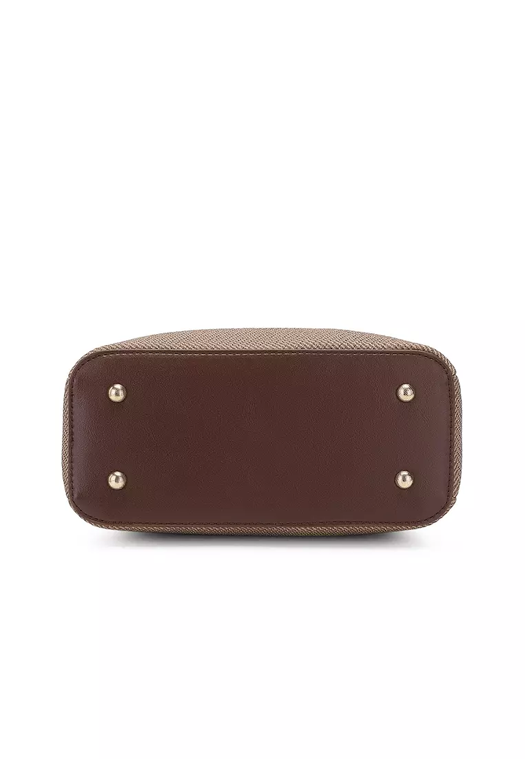 Women's Top Handle Bag / Sling Bag / Crossbody Bag / Shoulder Bag (Tas Tangan Wanita / Tas Selempang Wanita / Tas Bahu Wanita) - Cokelat