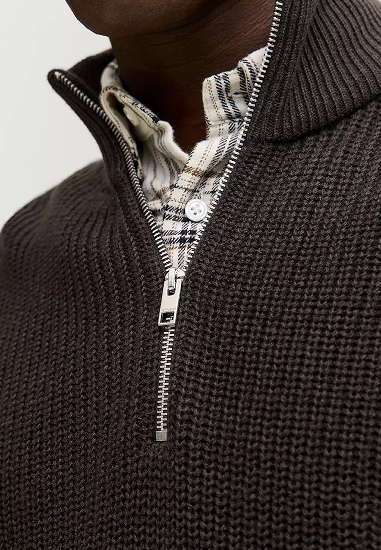 Half Zip Knit Sweater