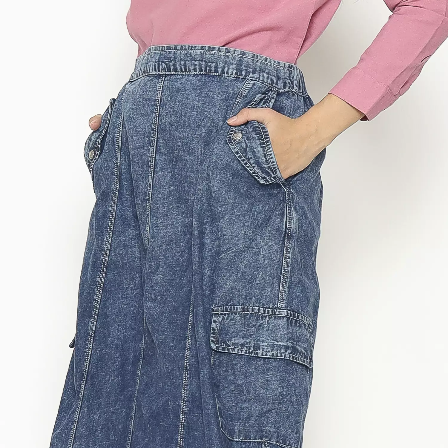 Shaafa Skirt Light Blue