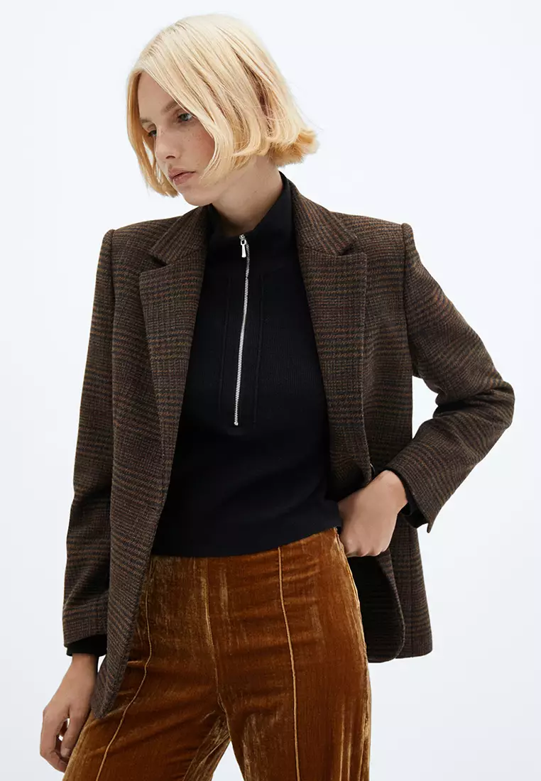 Corduroy hot sale blazer mango