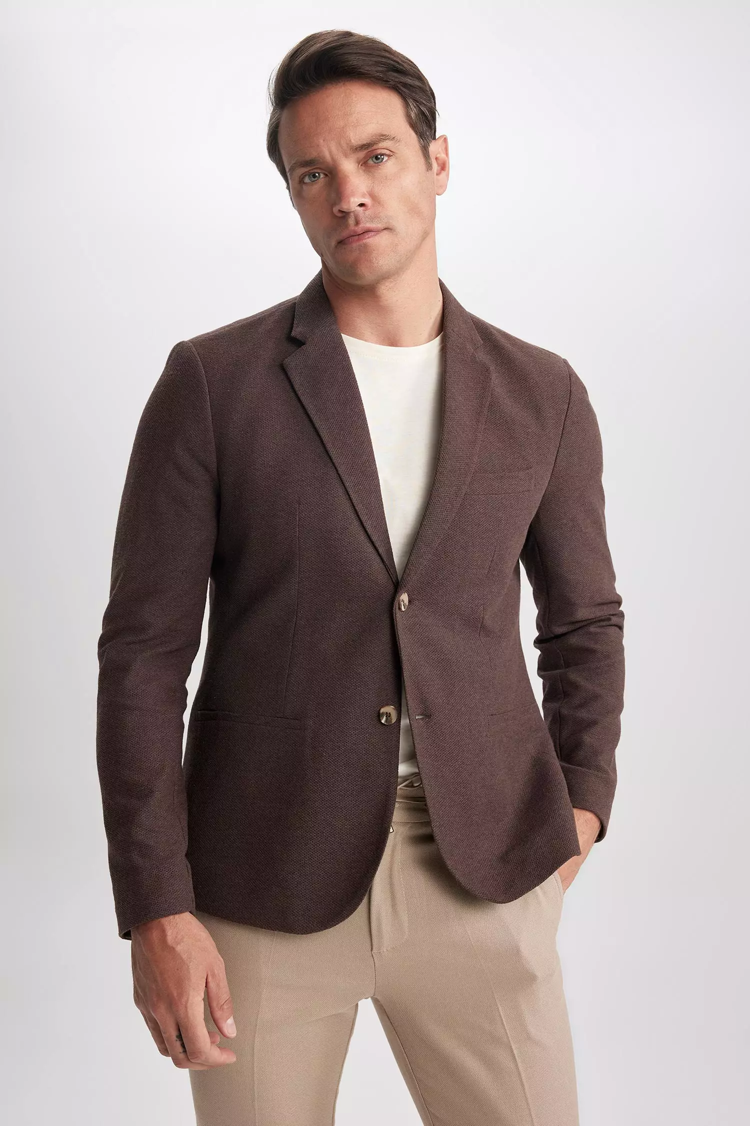 線上選購DeFacto Slim Fit Lined Blazer | ZALORA 台灣