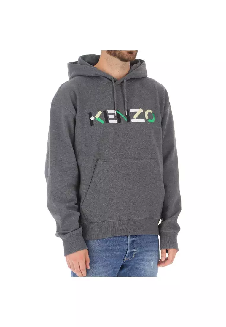 Kenzo logo hooded sweatshirt outlet