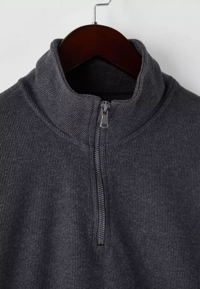 Stand Collar Sweatshirt
