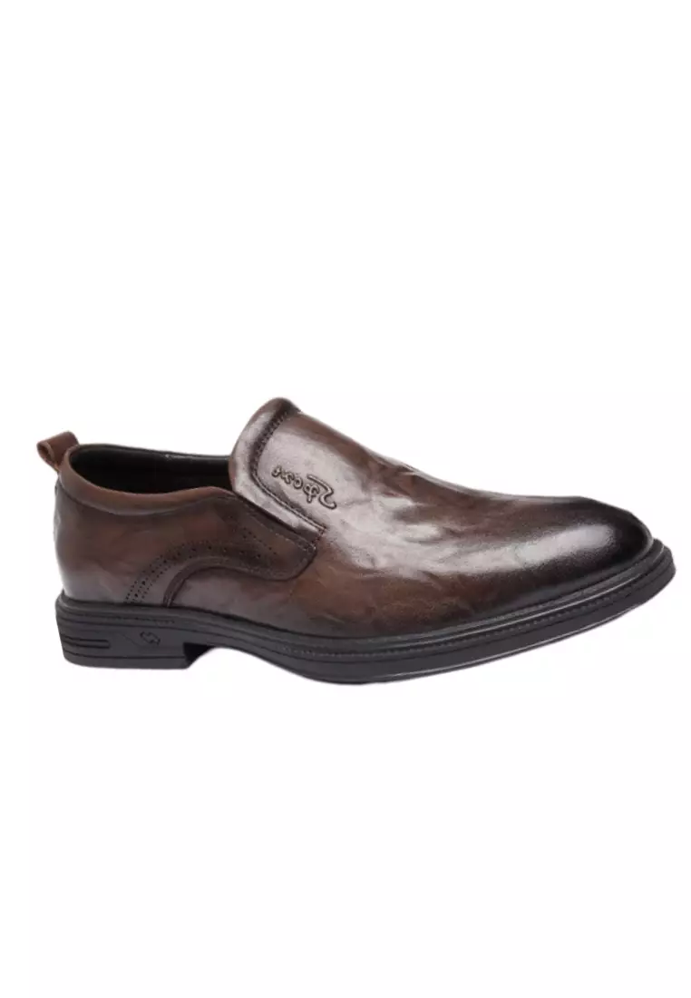 Soft-Soled Non-slip British Retro Business Formal Leather Shoes