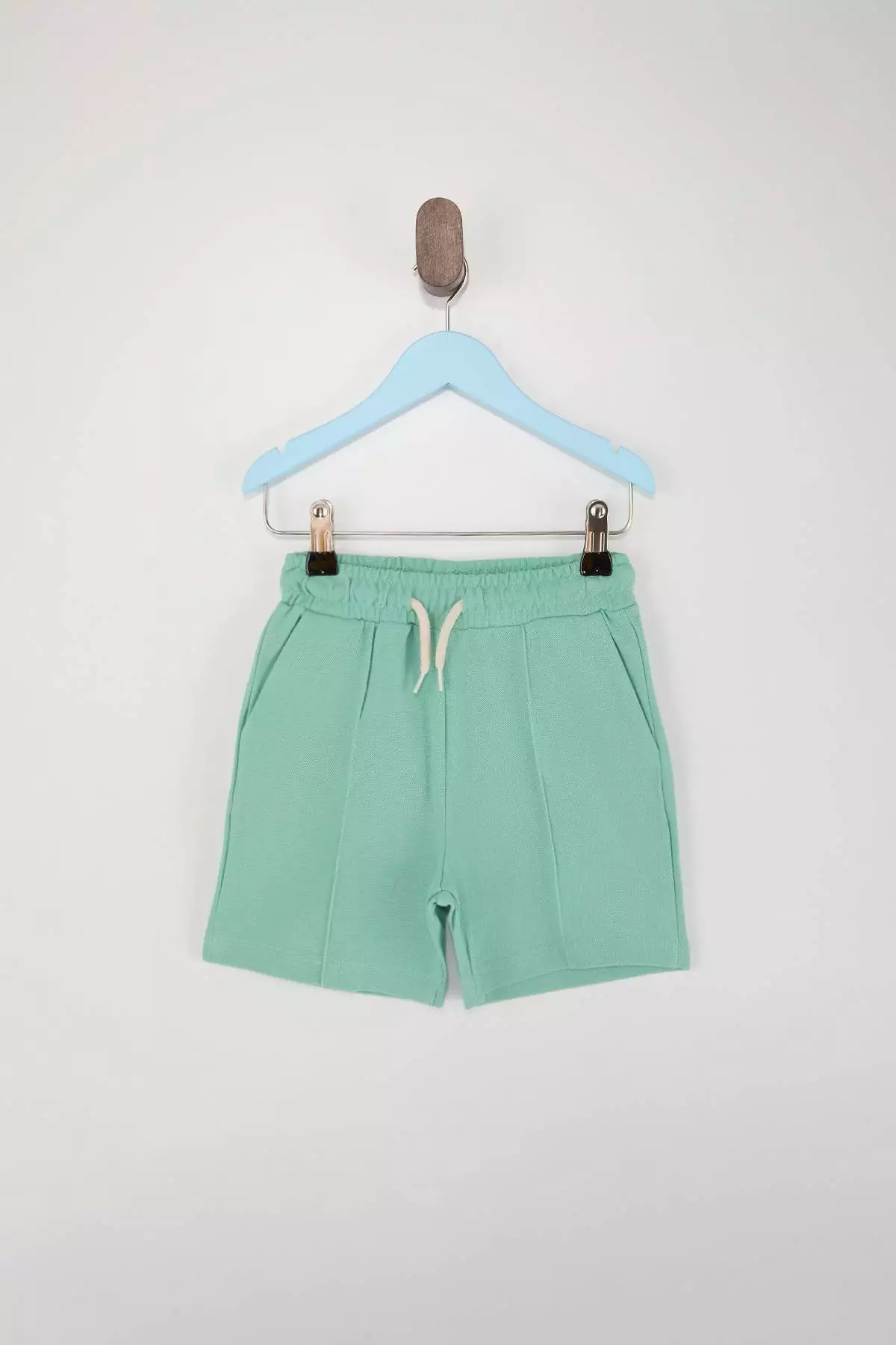 Green Boy'S Plain Knitted Holiday Outfit - Top And Bottom Set Tkdss26Au00034