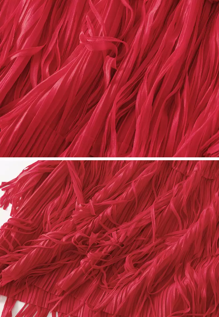 Tassel Tulle Tiered Skirt AF0666