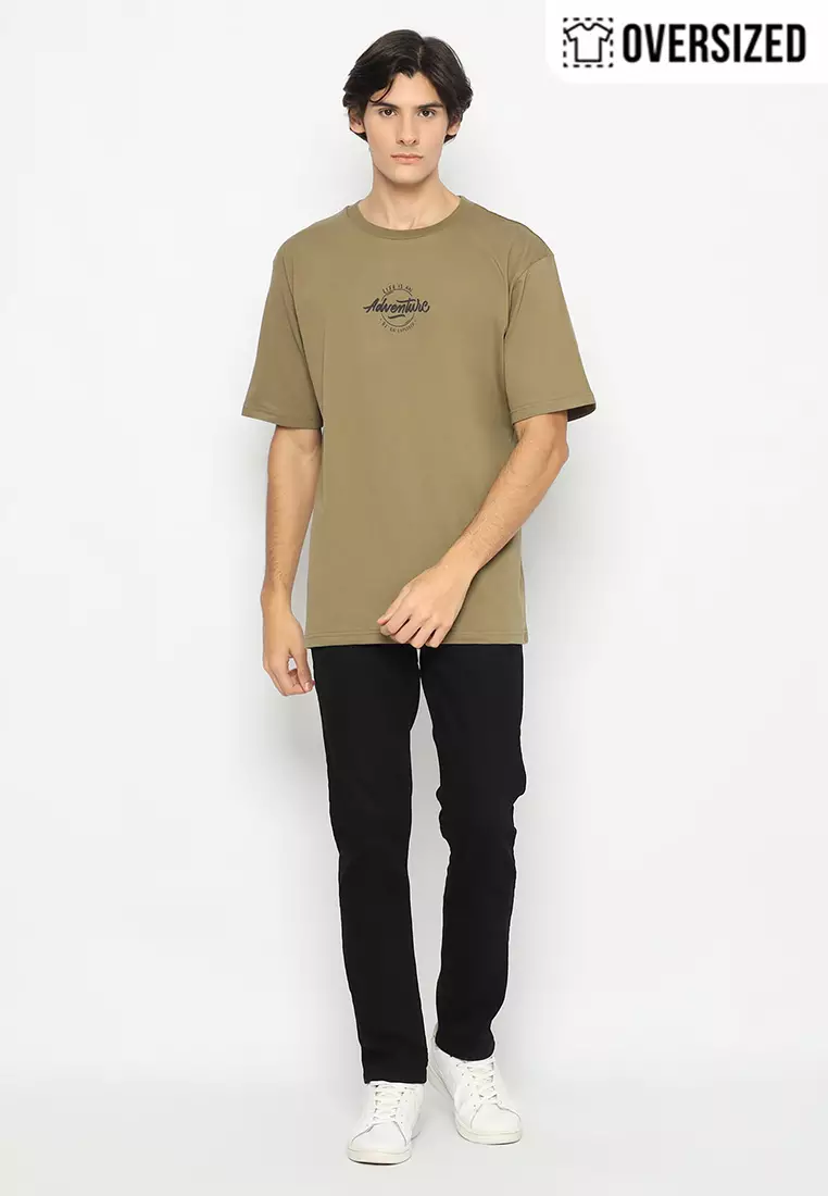 RBJ T-Shirt Cotton Combed Oversized Pria 2079250171