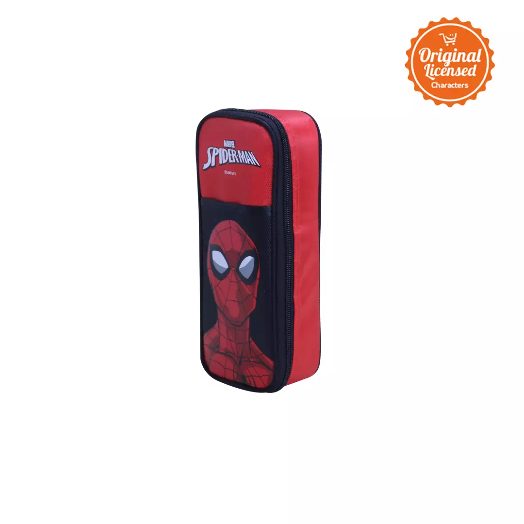 Tempat Pensil Spiderman Original – Pencil Case Spiderman Merah 22x9 cm | Kotak Pensil Anak Marvel