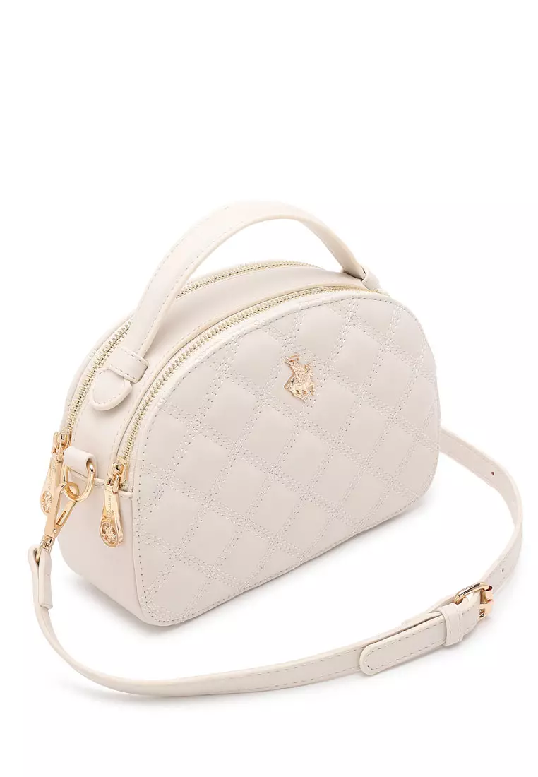 Women's Top Handle Bag / Sling Bag / Crossbody Bag (Tas Selempang / Tas Tangan) - Putih