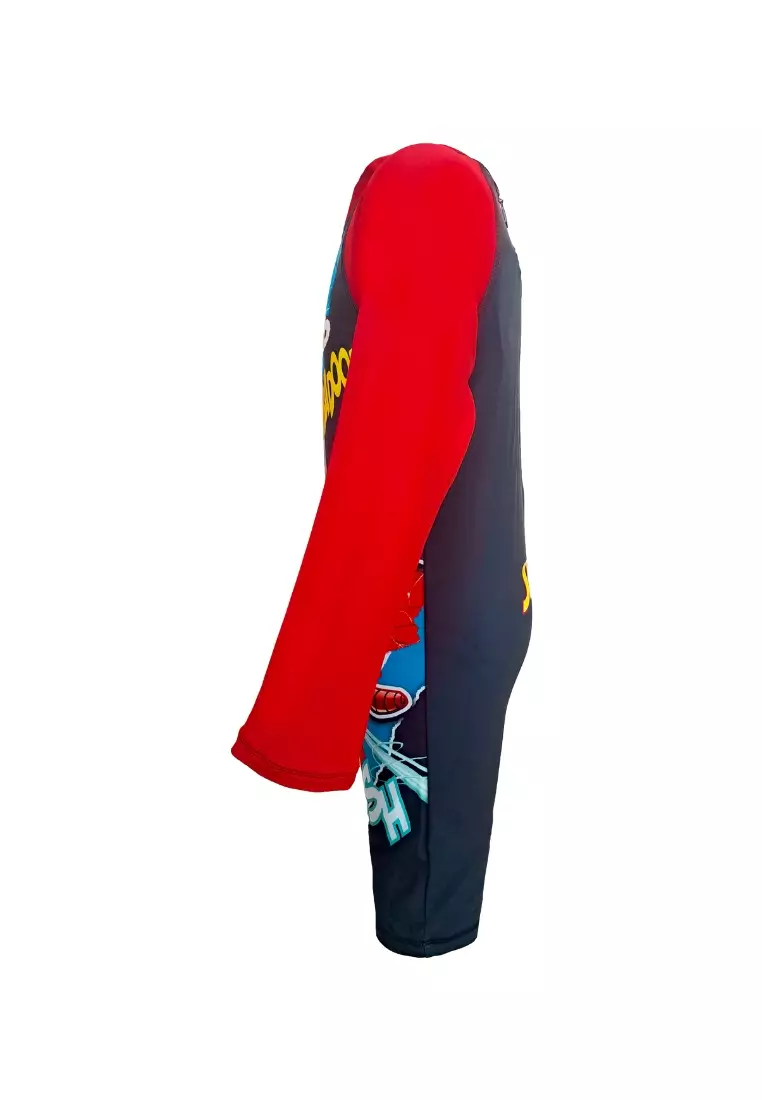 Spiderman Bodysuit with UPF50 Swimwear for Kids Boys