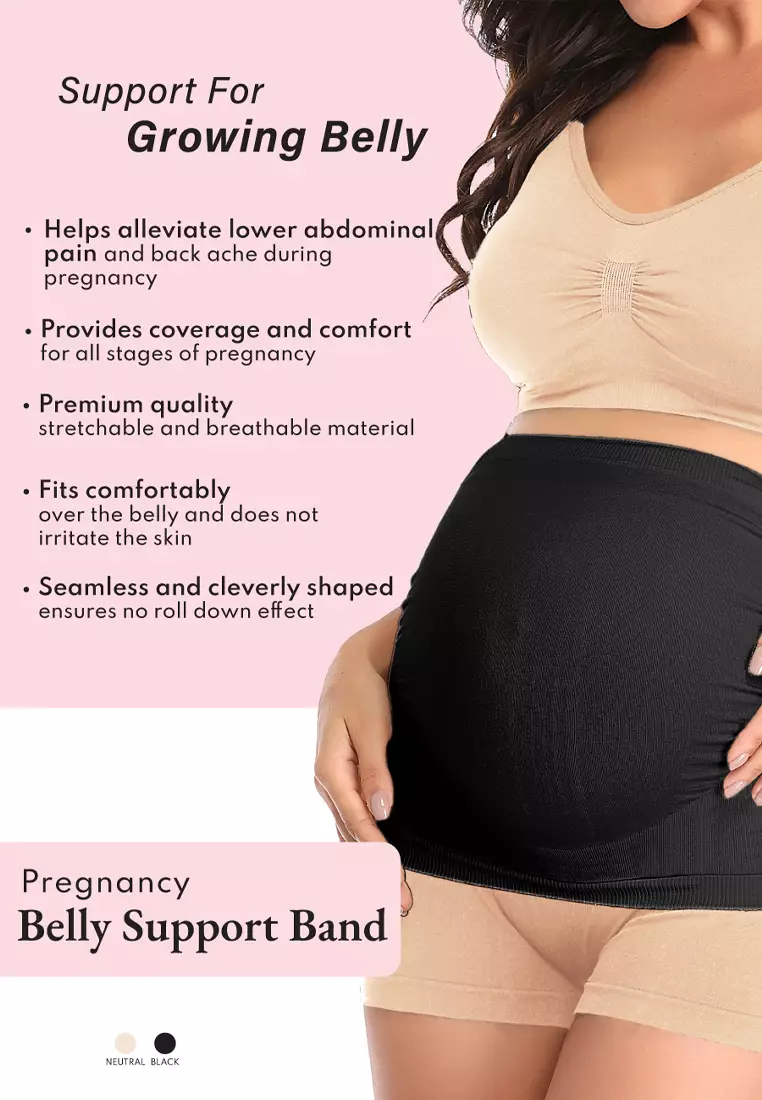 Buy 9months Maternity Black Pregnancy Belly Support Band 2024 Online