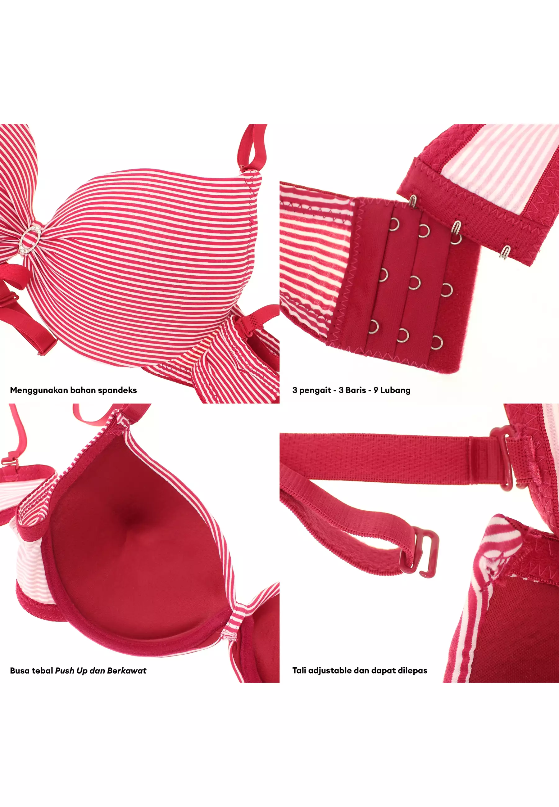 You've ( YouHave ) BH Wanita Bra Kawat Beha Be Ha Busa Sedang Kutang Pakaian Dalam Wanita 100136