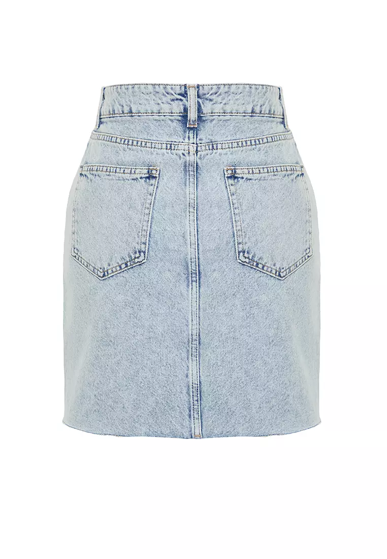 High Waist Denim Skirt