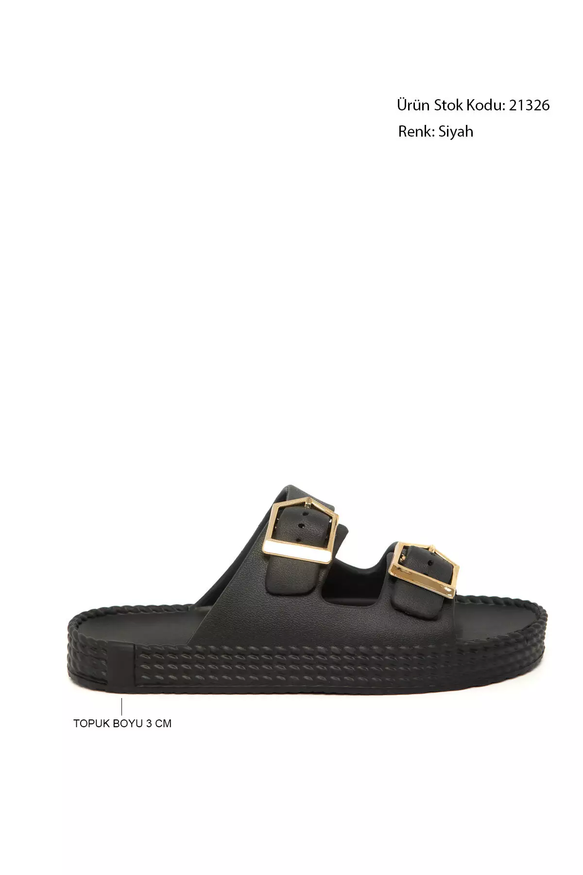Black Women'S Slippers 21326