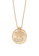 Maje gold Zodiac Medal Necklace - Aquarius D61E5ACB625A5CGS_1