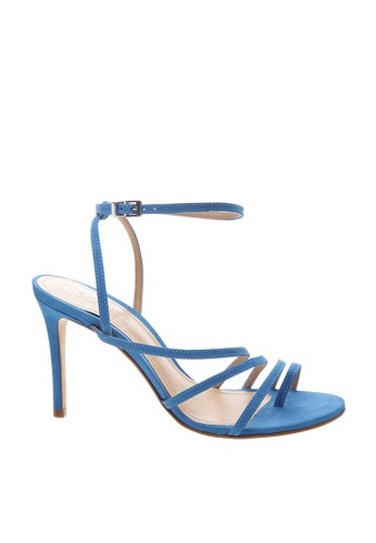 SCHUTZ blue Sport Blue Nubuck Ankle Strap Sandal Heel - CLARA [SPORT BLUE] 1232FSHD2DD996GS_1