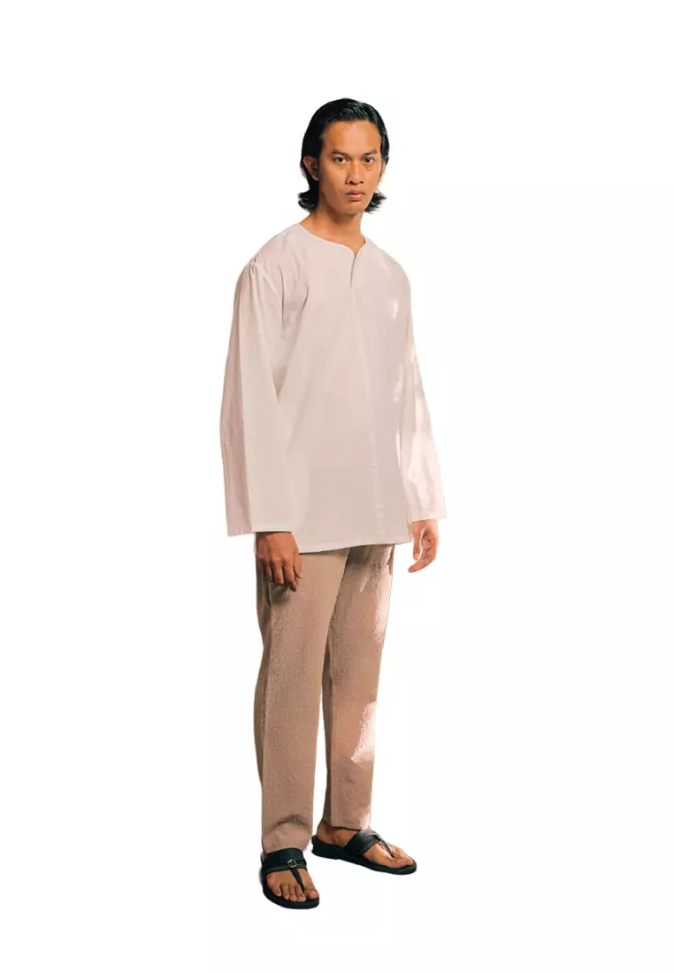 UMMA Purnama Kurta Bakawali Raya 2024 in White