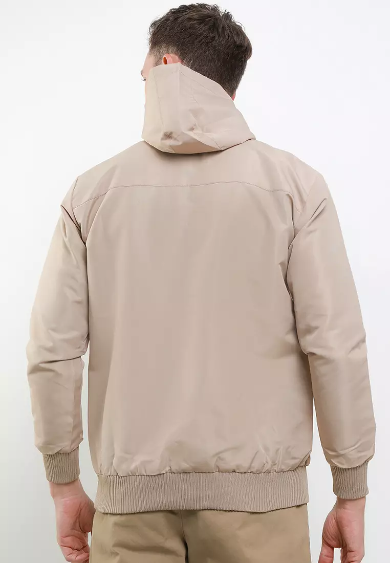 BULFARO Jaket Hoodie Taslan - Cream