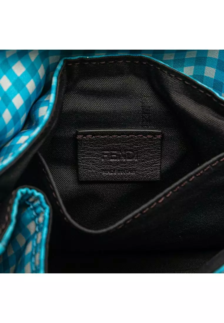 Pre-Loved Fendi Joshua Vides Mini Nylon Convertible Baguette Satchel