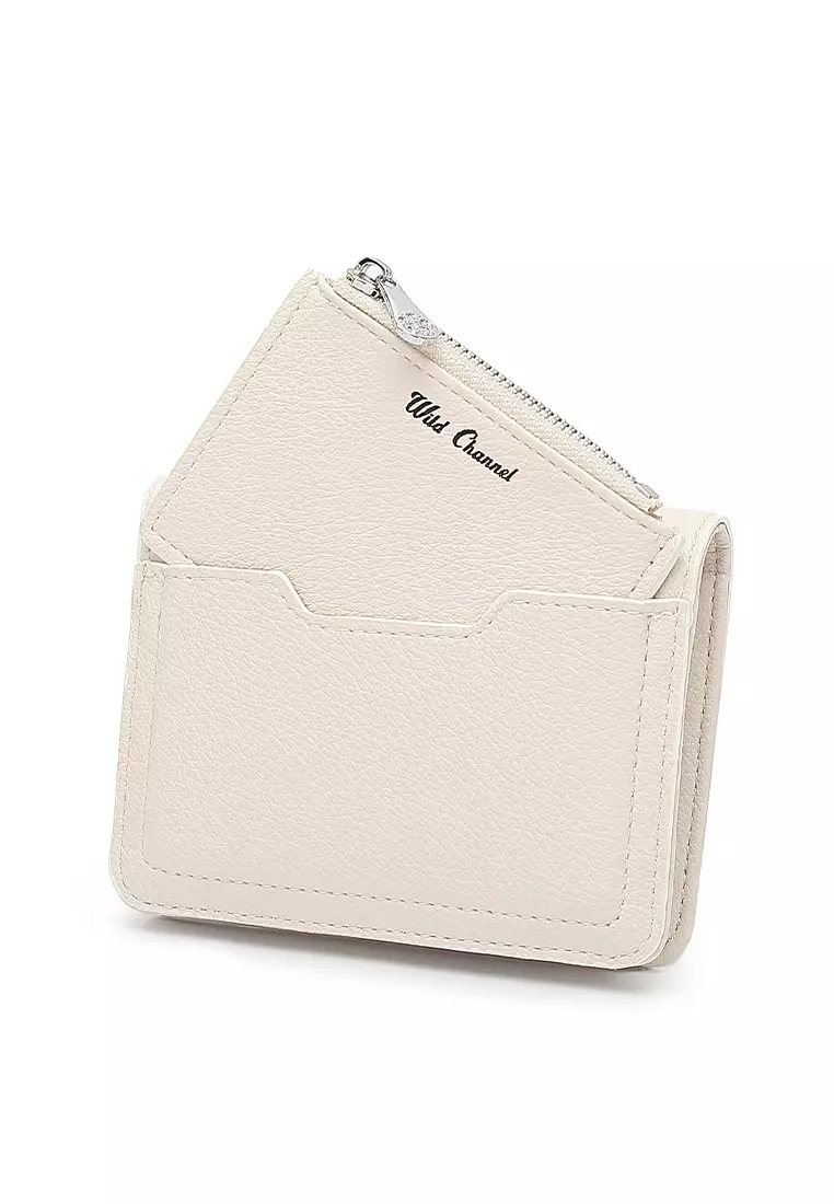 2 In 1 Long Purser with Coin Purse - White