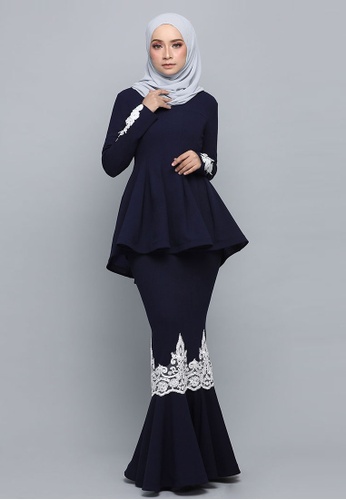 Ezra Peplum Kurung From Arco In Blue And Navy Baju Kurung Moden