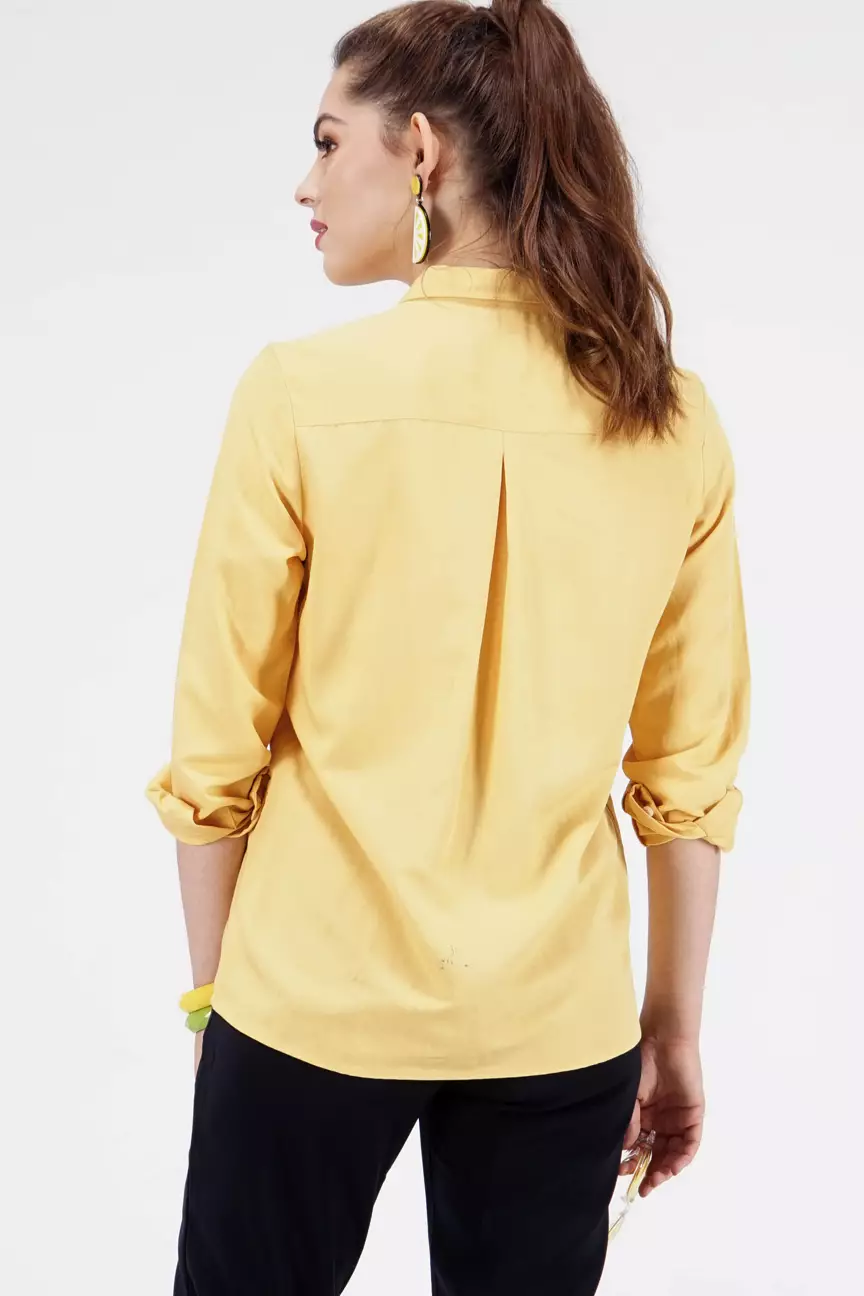 Kemeja Wanita Honey Yellow