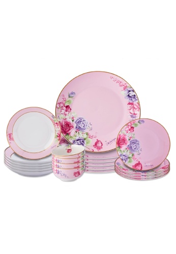 Vantage Vantage New Porcelain Collection Siti Series 20 Pcs Dinner Set / Dinnerware Set / Dining Set / Plates & Bowls / Ultra White Fine Porcelain Plates and Bowls C31C1HL2EDA7ADGS_1