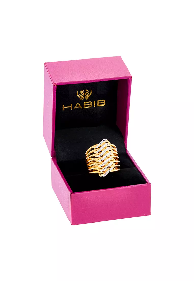 HABIB 916/22K Yellow and White Gold Ring R68670923