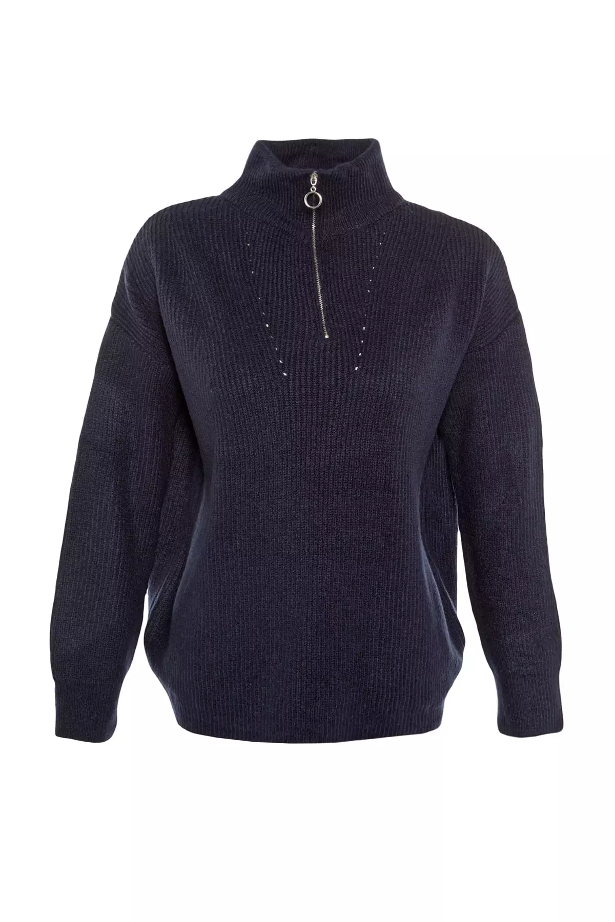 Zip-up Knitwear Sweater