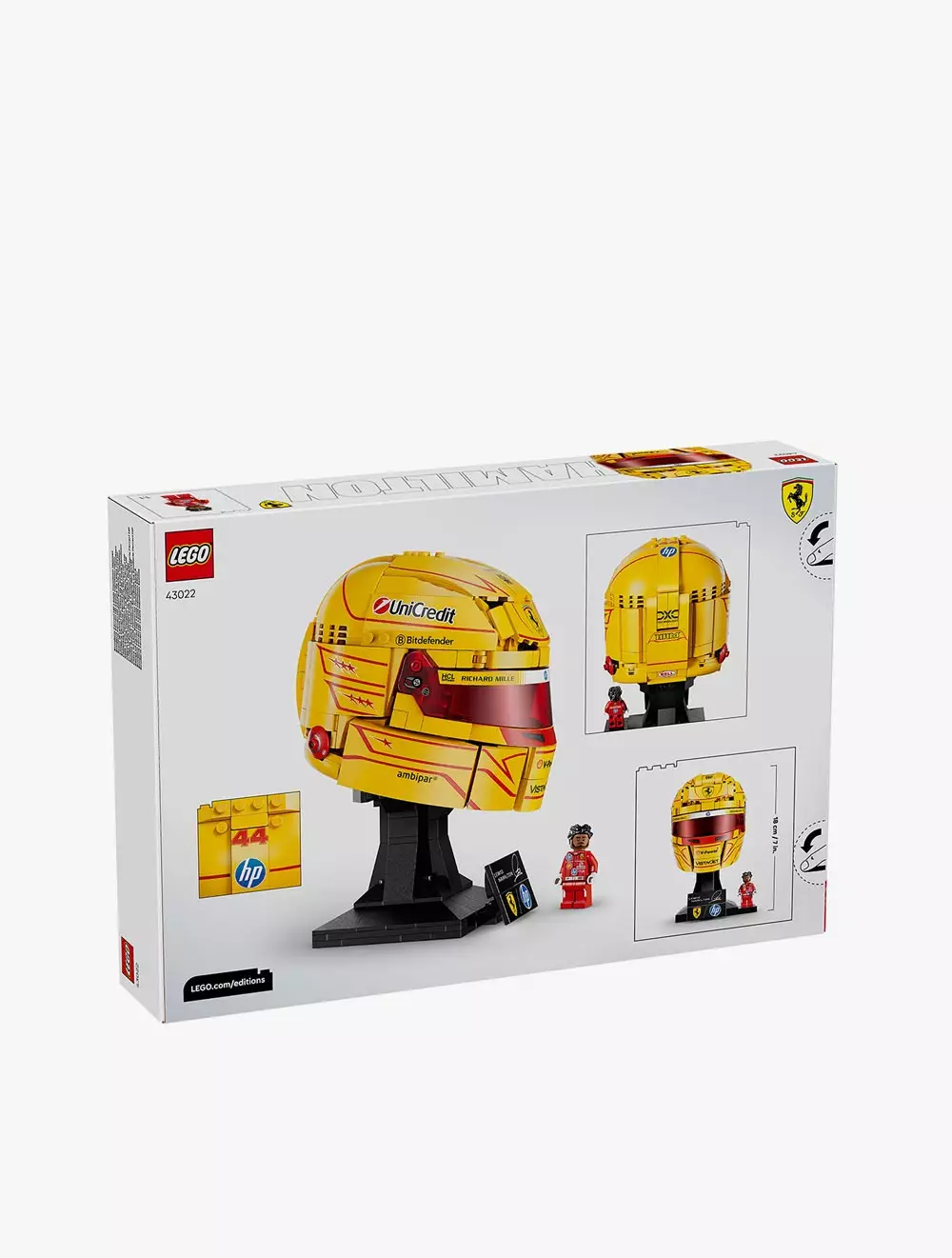 LEGO® Editions Scuderia Ferrari HP Lewis Hamilton Helmet - 43022