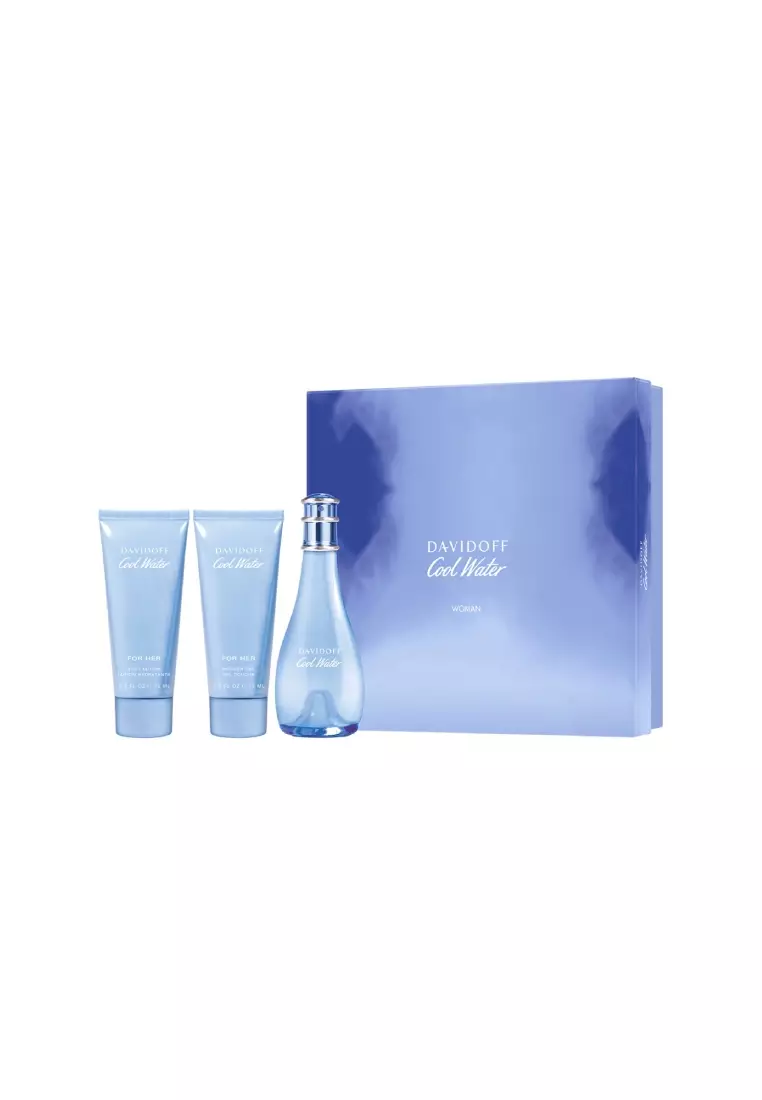 Buy Davidoff Cool Water Woman Fragrance Set 100ml 75ml 75ml