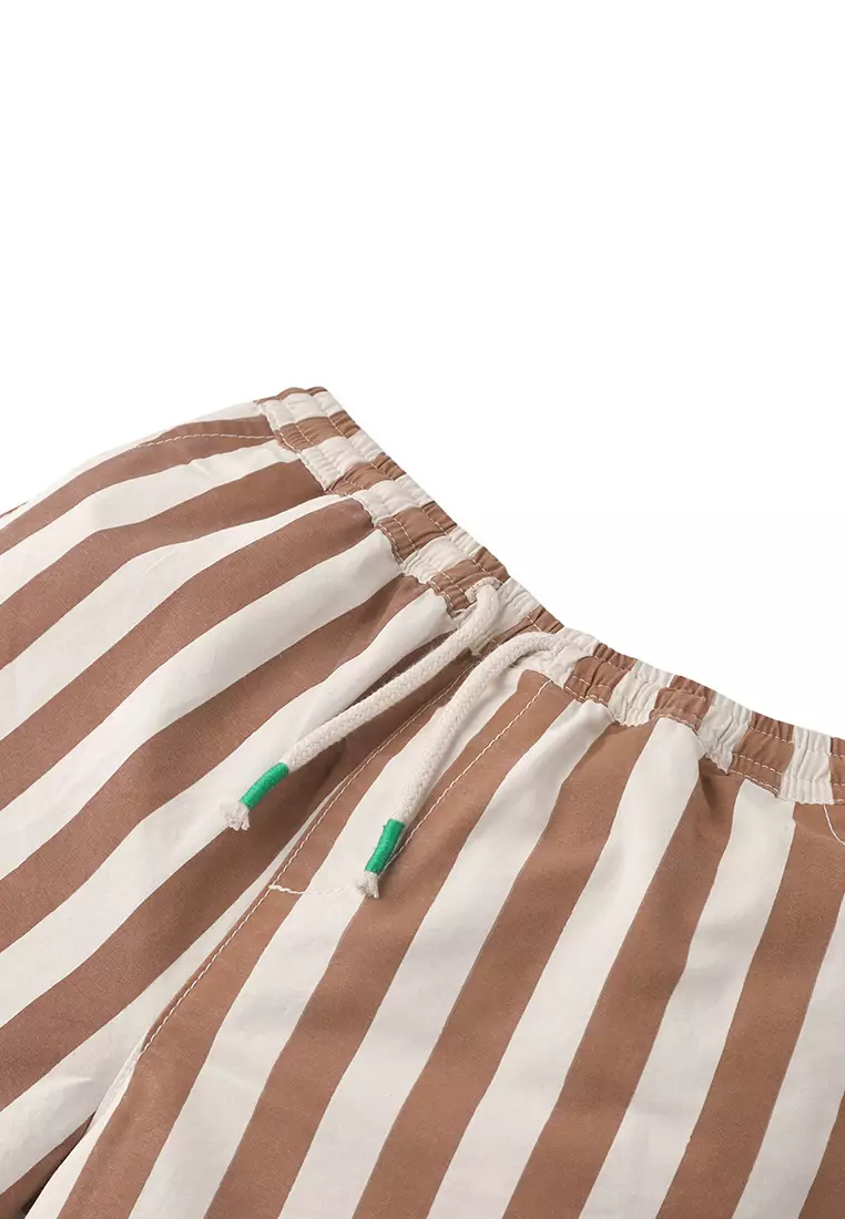 Boys Cody Shorts In Thick Stripes Print