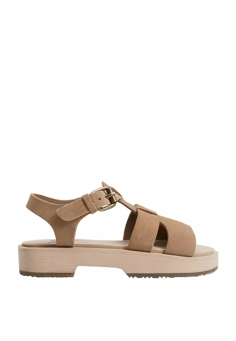 Buy MANGO KIDS Buckle Leather Sandals 2024 Online ZALORA Philippines