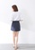 LYCKA LBB12257 Korean Style  Spring Slim A-Line Skirt -Navy 66736AA61EBF0CGS_6
