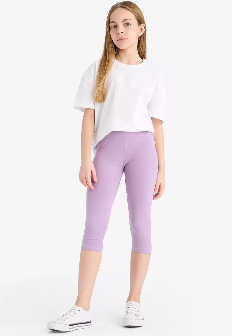 Elastic Midi Leggings