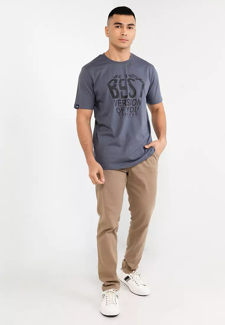 Men's Round Neck Graphic Tee