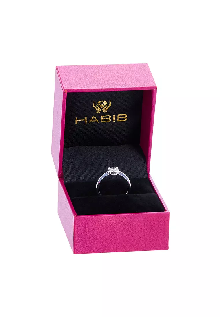HABIB Round Diamond Ring in 375/9K White Gold 267150623(WG)