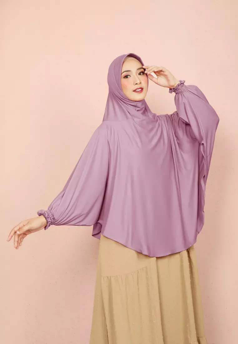 Cotton Bee - Halwa Bergo Lengan | Hijab Instan Syari - Taro