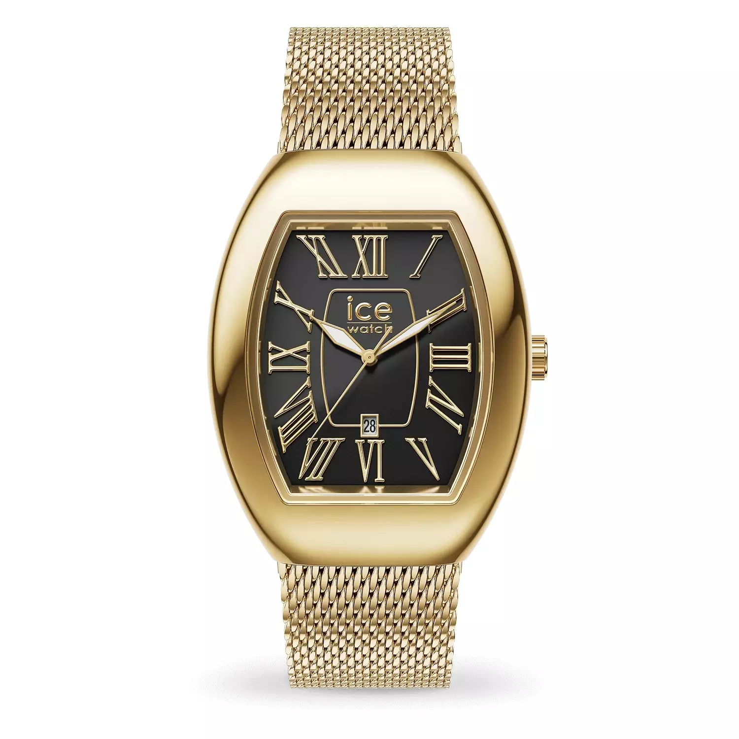 Jam Tangan Wanita Ice Watch ICE Boliday Dome - Black Gold 35mm [024486]