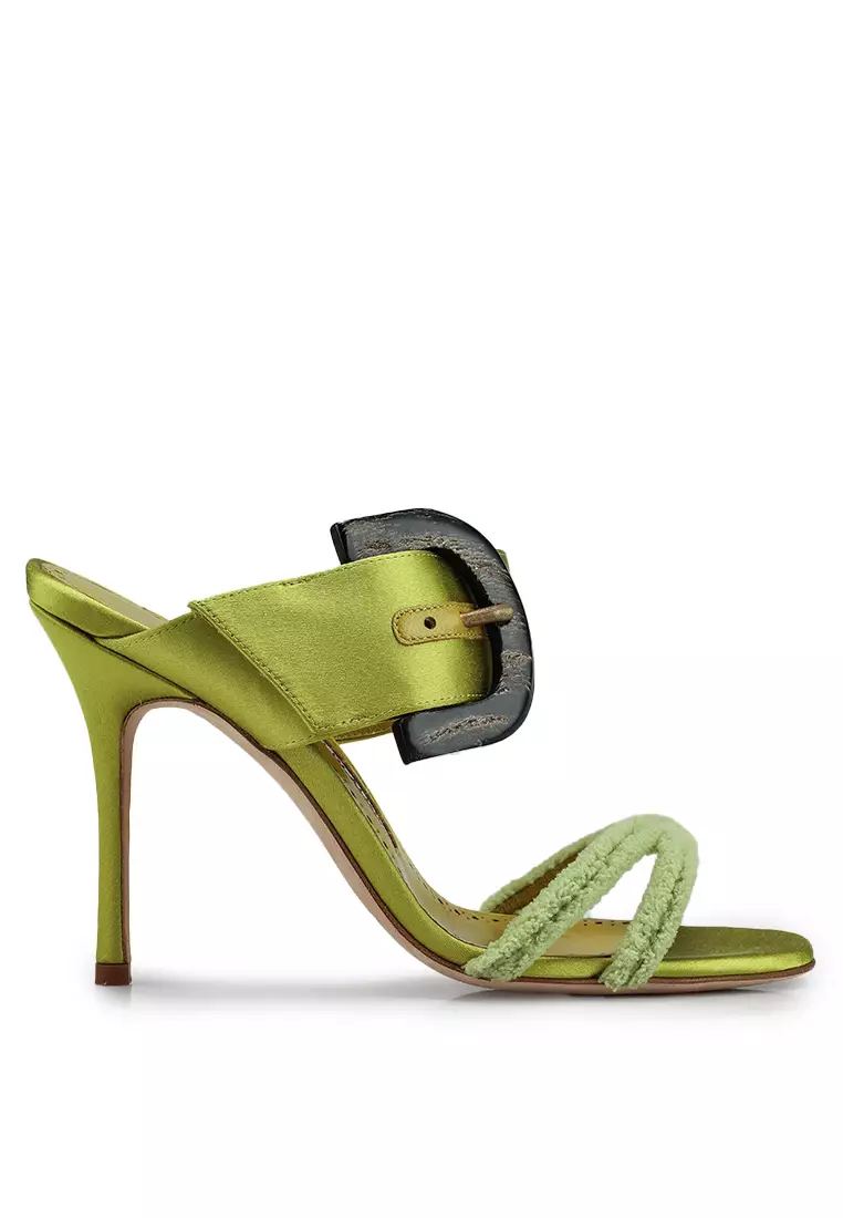 Discount on Manolo Blahnik  shoes - SKU: Guye Buckle Detailed Heel Sandals (Tr)