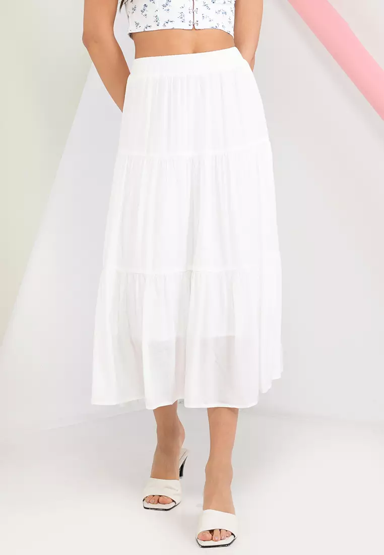 Midi skirt outlet white