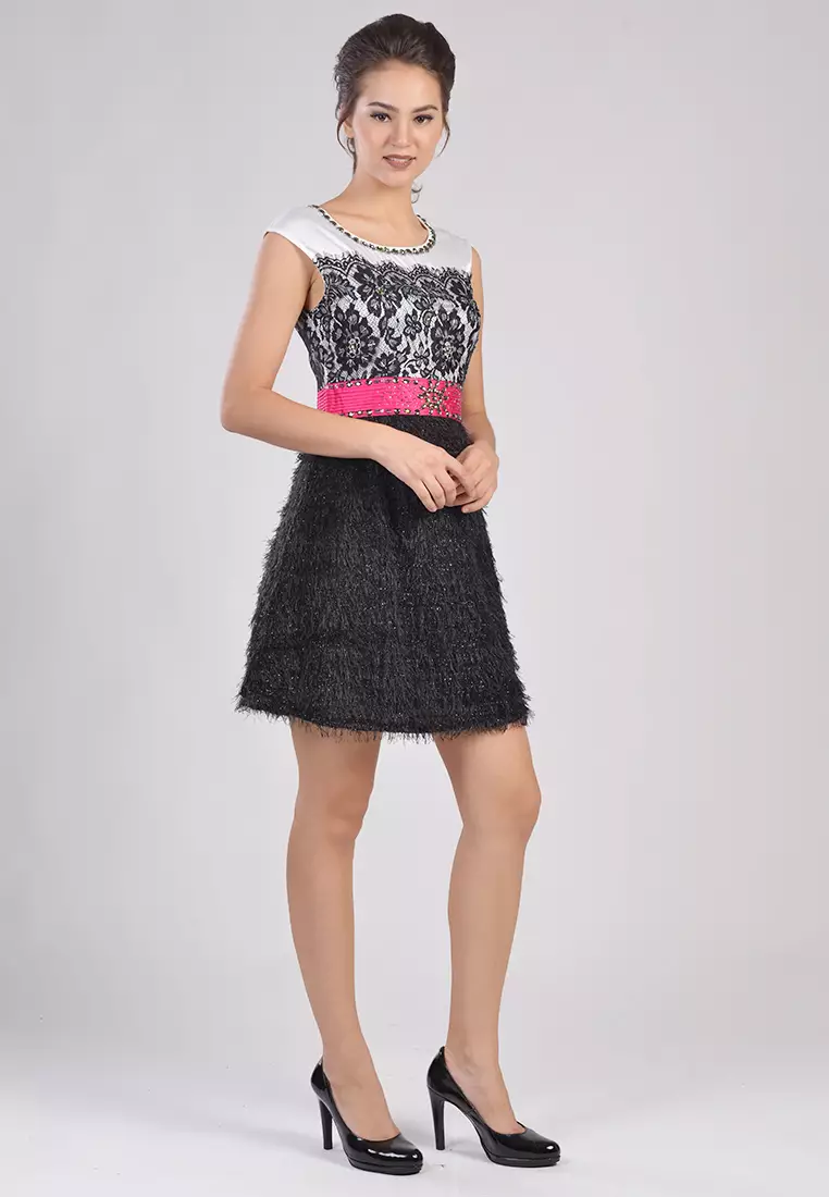 Bibiq Dress Satin Lace