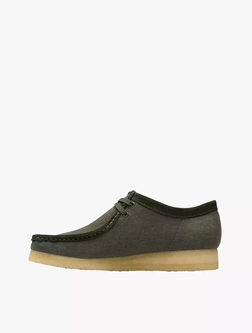 Clarks Wallabee ForestGrn Canvas