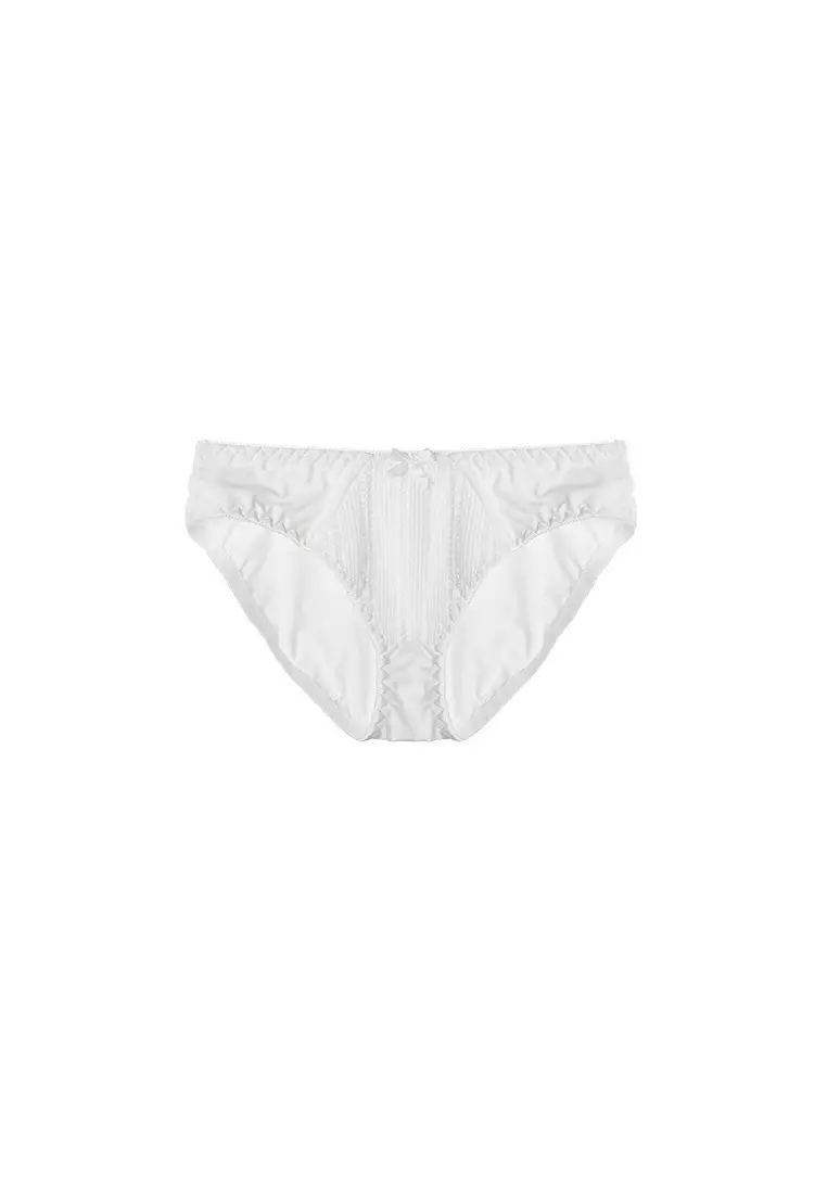 Women's Uplift No Steel Ring Seamless Lingerie Set (Bra And Underwear) - White
