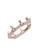 PANDORA silver Pandora 14K Rose Gold-Plated Pink Sparkling Crown Ring CCCF8AC3670350GS_3