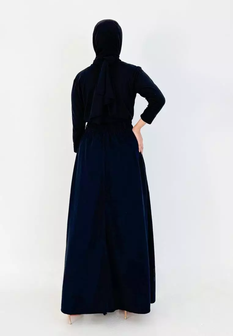 Ima Denim Skirt (Rok Jeans A-Line) HITAM