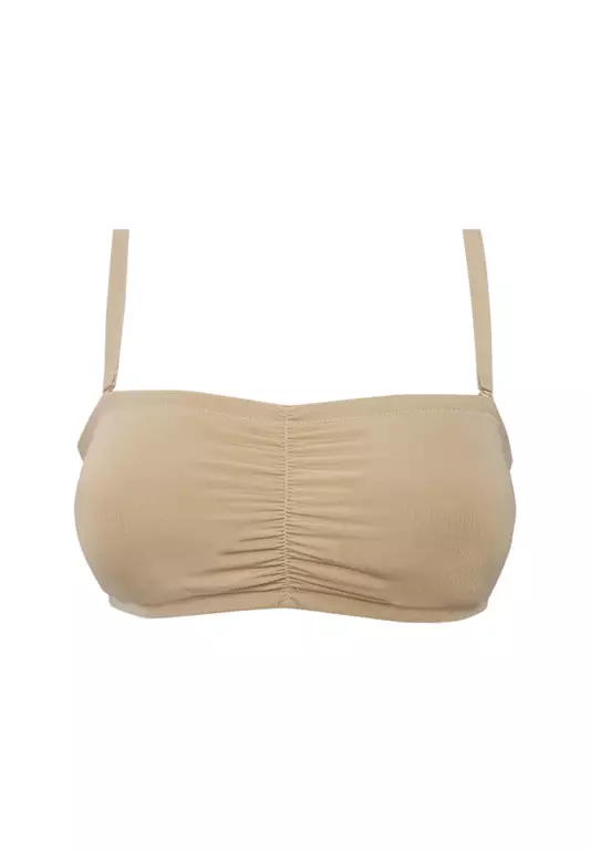 Playtex Nude Molded Bandeau with Shirring