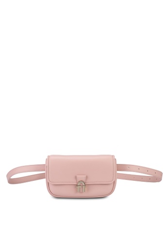 Furla pink Cosy Mini Belt Bag (nt) F8516AC1A53169GS_1
