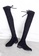 Twenty Eight Shoes 黑色 VANSA 4.5cm 羊絨腳形線條矮跟過膝靴 VSW-B188 D10AFSH6C08603GS_3