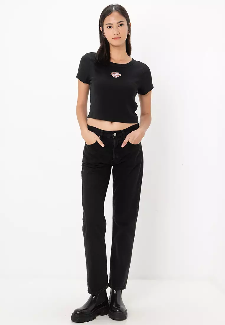 Harley-Davidson® Essential Arched Font Babydoll Tee